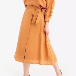 Tribe Alive organic line orange wrap skirt